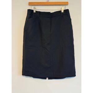 J.Crew Black Wool Pencil‎ Skirt Women’s Size 6 Work Office Career Skirt